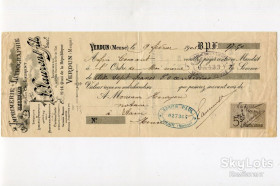 Чеки Чеки ^/--/^ Чек-фактура 1903 р. Верден. ^_^^^ Чек-фактура 1903 г. Верден. - фото фото фото