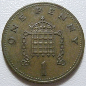 Єлизавета II (після ) Елизавета II (после ) ^/--/^ Велика Британія 1 пенні 1990 року 43077 ^_^^^ Великобритания 1 пенни 1990 года 43077 - фото фото фото