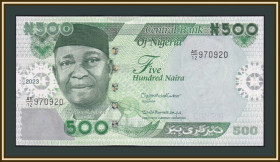 Нігерія Нигерия ^/--/^ Нигерия 500 найра 2023 P-48  (48 /--/ b.2.2) UNC ^_^^^ Нігерія 500 найра 2023 P-48 (48 /--/ b.2.2) UNC - фото фото фото
