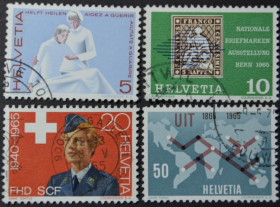 Інше Другое ^/--/^ Швейцария Медицина, Марка на марке, Телекоммуникации ITU UIT 1965 ^_^^^ Швейцарія Медицина, Марка на марці, Телекомунікації ITU UIT 1965 - фото фото фото