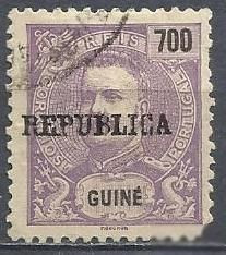 Інші країни Другие страны ^/--/^ Гвинея португ. 1919 Король Карлос I стандарт 1 /--/ м.гаш. ^_^^^ Гвінея португ. 1919 Король Карлос I стандарт 1 /--/ м.гаш. - фото фото фото
