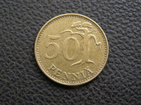 Фінляндія Финляндия ^/--/^ 50 пенни Финляндия 1977 г ^_^^^ 50 пенні Фінляндія 1977 - фото фото фото