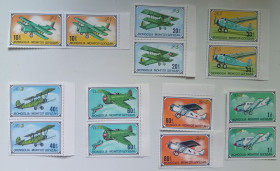 Монголія Монголия ^/--/^ Монголия 1976 Самолеты, авиация, сцепки, MNH ^_^^^ Монголія 1976 Літаки, авіація, зчеплення, MNH - фото фото фото