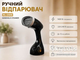 Пароочищувачі, парові швабри Пароочистители, паровые швабры ^/--/^ Отпариватель ручной Handheld Streamer RL-2408 1400 /--/ W / Паровой утюг / Отпариватель для одежды ^_^^^ Відпарювач ручний Handheld Streamer RL-2408 1400 /--/ W / Паровий прасок / Відпарювач для одягу - фото фото фото