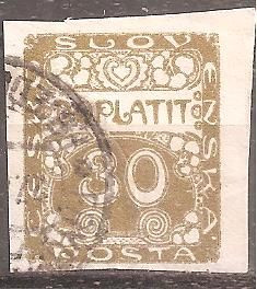 Чехословаччина Чехословакия ^/--/^ Чехословакия 1919-20 Sc.J /--/ 6 used ^_^^^ Чехословаччина 1919-20 Sc.J /--/ 6 used - фото фото фото