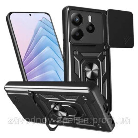 Чохли, бампера Чехлы, бампера ^/--/^ Xiaomi Redmi Note 14 5 /--/ G Чехол противоударный Кольцо+шторка (черный) ^_^^^ Xiaomi Redmi Note 14 5 /--/ G Чехол протиударний Кільце+шторка (чорний) - фото фото фото