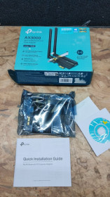 Wi-Fi адаптери Wi-Fi адаптеры ^/--/^ Лот Wi-Fi/Bluetooth адаптер TP-LINK Archer TX /--/ 50 /--/ E WiFi /--/ 6 / AX /--/ 3000 / PCI Express - фото