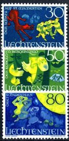 Бенілюкс Бенилюкс ^/--/^ Лихтенштейн. Сказки (серия)** 1968 г. ^_^^^ Ліхтенштейн. Казки (серія) 1968 - фото фото фото