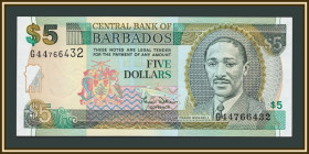Барбадос Барбадос ^/--/^ Барбадос 5 долларов 2000 P-61 UNC ^_^^^ Барбадос 5 доларів 2000 P-61 UNC - фото фото фото