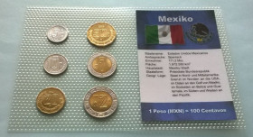 Мексика Мексика ^/--/^ Набор монет МЕКСИКА блистер запайка пластик набір ^_^^^ Набор монет МЕКСИКА блистер запайка пластик набор - фото фото фото