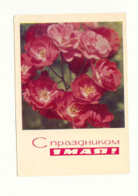 Інше Другое ^/--/^ СССР 1969 Открытка С праздником 1 Мая Дергилев ^_^^^ СРСР 1969 Листівка Зі святом 1 Травня - фото фото фото