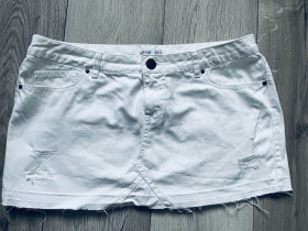 Спідниці Юбки ^/--/^ Джинсові біла спідниця/юбка Denim 46 /--/ р ^_^^^ Джинсовые белая юбка/юбка Denim 46 /--/ р - фото фото фото