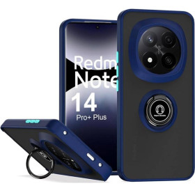Чохли, бампера Чехлы, бампера ^/--/^ Чохол Fiji Colorframe для Xiaomi Redmi Note 14 Pro Plus 5 /--/ G матовий бампер з кільцем підставкою Dark  ^_^^^ Чехол Fiji Colorframe для Xiaomi Redmi Note 14 Pro Plus 5 /--/ G матовый бампер с кольцом подставкой Dark - фото фото фото