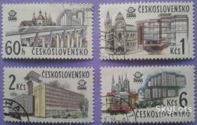 Чехословаччина Чехословакия ^/--/^ Чехословакия 1978 филвыставка Прага-78 Mi 2458-2461 ^_^^^ Чехословаччина 1978 філвиставка Прага-78 Mi 2458-2461 - фото фото фото