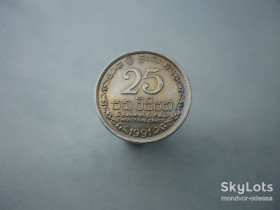 Шрі-Ланка Шри-Ланка ^/--/^ Шри-Ланка 25 центов 1991 состояние зл/шл /--/ 00,1 ^_^^^ Шрі-Ланка 25 центів 1991 стан зл/шл /--/ 00,1 - фото фото фото
