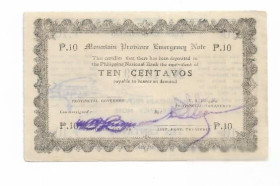 Філіппіни Филиппины ^/--/^ Филиппины 10 сентаво 1942 Горная Провинция Mountain Province Редкость. Вторая мировая война ^_^^^ Філіппіни 10 сентаво 1942 Гірська провінція Mountain Province Рідкість. Друга світова війна - фото фото фото