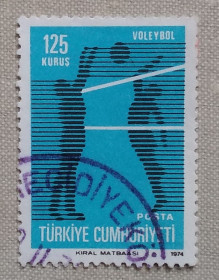 Спорт Спорт ^/--/^ Турция 1974 г - Игры с мячом. Волейбол, гаш ^_^^^ Туреччина 1974 - Ігри з м'ячем. Волейбол, гаш - фото фото фото