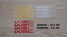 Наліпки, емблеми Наклейки, эмблемы ^/--/^ Наклейки на ручки авто WRC светоотражающие ^_^^^ Наклейки на ручки авто WRC світловідбивні - фото фото фото