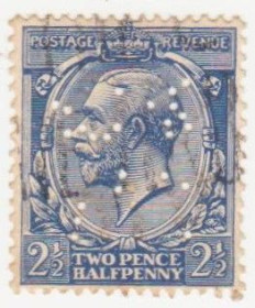 Великобританія Великобритания ^/--/^ Англия   1912 /--/ г..№ 131 гашеная перфин ^_^^^ Англія 1912 р. No 131 гашена перфін - фото фото фото