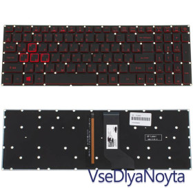 Клавіатури Клавиатуры ^/--/^ Клавиатура для ноутбука ACER (Nitro: AN /--/ 515-41) rus, black, без фрейма, подсветка клавиш (ОРИГИНАЛ) ^_^^^ Клавіатура для ноутбука ACER (Nitro: AN /--/ 515-41) rus, black, без фрейму, підсвічування клавіш (ОРИГІНАЛ) - фото фото фото