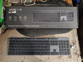 Клавіатури Клавиатуры ^/--/^ Беспроводная клавиатура GamePro GK /--/ 1500 № 25300102 ^_^^^ Бездротова клавіатура GamePro GK /--/ 1500 No 25300102 - фото фото фото