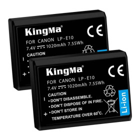 Акумулятори Аккумуляторы ^/--/^ 2-Pack KingMa Canon LP-E /--/ 10 комплект из 2 аккумуляторов ^_^^^ 2 /--/ Pack KingMa Canon LP-E /--/ 10 комплект з 2 акумуляторів - фото фото фото