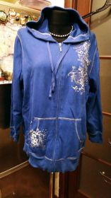 Кофти Кофты ^/--/^ Кофта синяя с кап.54-58 /--/ р. ^_^^^ Кофта синя з кап.54-58 /--/ р. - фото фото фото