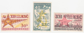 Чехословаччина Чехословакия ^/--/^ Чехословакия  1962 г..№ 1365‑1367 ** серия ^_^^^ Чехословаччина 1962 р. No 1365-1367 ** серія - фото фото фото
