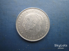 НДР, ФРН ГДР, ФРГ ^/--/^ Монета 2 марки Німеччина ФРН 1971 F Теодор Хойс ^_^^^ Монета 2 марки Германия ФРГ 1971 F Теодор Хойс - фото фото фото