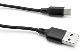 Кабелі Кабели ^/--/^ Кабель USB Type-C 2 м для зарядки та передачі даних, чорний шнур посилений нейлоновий ^_^^^ Кабель USB Type-C 2 м для зарядки и передачи данных, черный шнур усиленный нейлоновый - фото фото фото