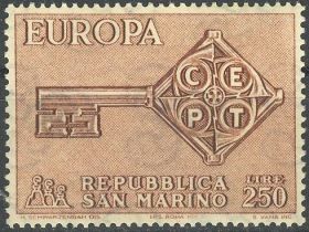 Малі Держави Європи Малые Государства Европы ^/--/^ Сан-Марино 1968 Европа СЕРТ Mi 913 MNH ^_^^^ Серт Mi 913 MNH - фото фото фото