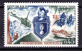 Транспорт Транспорт ^/--/^ Авиация .  Франция 1970 г MNH - жандармерия ^_^^^ Авіація . Франція 1970 MNH - жандармерія - фото фото фото