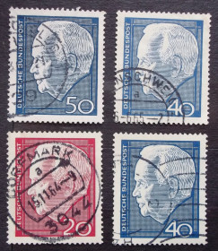 НДР, ФРН ГДР, ФРГ ^/--/^ Германия 1964-1967 гг - Генрих Любке ^_^^^ Німеччина 1964-1967 рр. - Генріх Любке - фото фото фото
