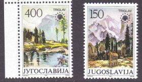 Балканський півострів Балканский полуостров ^/--/^ EU Югославия  1987 г MNH  -   искусство ^_^^^ EU Югославія 1987 - мистецтво - фото фото фото