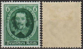 Третій Рейх (-) Третий Рейх (-) ^/--/^ 1936 - Рейх - 250 років смерті Герика Mi.608 * ^_^^^ 1936 — Рейх — 250 лет смерти Герика Mi.608 - фото фото фото