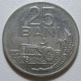 Румунія Румыния ^/--/^ Румунія 25 бані 1966 року #39941 ^_^^^ Румыния 25 купола 1966 года #39941 - фото фото фото