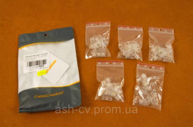 Інше Другое ^/--/^ Конектор, RJ /--/ 45, UTP, 6 кат, 8 /--/ P /--/ 8 /--/ C, 50 мкм, Позолота, Gold Plated, 1 шт - фото фото фото