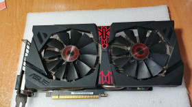 Відеокарти Видеокарты ^/--/^ Видеокарта Asus PCI-Ex Radeon R /--/ 9 380 Strix 4 ГБ GDDR /--/ 5  (256 бит)  (1010/5700)  (2 /--/ x DVI, HDMI, DisplayPort)  (STRIX-R /--/ 9380-DC /--/ 2 /--/ OC-4 /--/ GD /--/ 5-GAMING) - фото фото фото