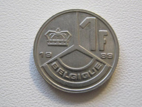 Бельгія Бельгия ^/--/^ Бельгия 1 франк 1989 года BELGIQUE 33044 ^_^^^ Бельгія 1 франк 1989 BELGIQUE 33044 - фото фото фото
