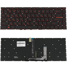 Клавіатури Клавиатуры ^/--/^ Клавиатура для ноутбука MSI (GS /--/ 65) rus, black, без фрейма, подсветка клавиш (ОРИГИНАЛ) (RED) ^_^^^ Клавіатура для ноутбука MSI (GS /--/ 65) rus, black, без фрейму, підсвічування клавіш (ОРИГИНАЛ) (RED) - фото фото фото