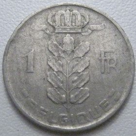 Бельгія Бельгия ^/--/^ Бельгія 1 франк 1952 року Belgique 42545 ^_^^^ Бельгия 1 франк 1952 года Belgique 42545 - фото фото фото