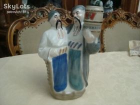 Кухонне начиння, посуд, столове срібло Кухонная утварь, посуда, столовое серебро ^/--/^ Штоф Графин Казаки Фарфор Полонне ^_^^^ Штоф Графін Козакі Фарфор Полонне - фото фото фото