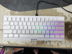 Клавіатури Клавиатуры ^/--/^ Беспроводная клавиатура с подсветкой RGB Marvo № 26240606 ^_^^^ Бездротова клавіатура з підсвіткою RGB Marvo No 26240606 - фото фото фото