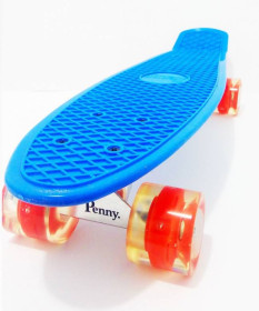 Дитячі ролики та скейти Детские ролики и скейты ^/--/^ Пенни борд Penny Nickel Classic 28&amp;quot; Светящиеся , Синий (2 /--/ T /--/ 2042) ^_^^^ Пенні борд Penny Nickel Classic 28&amp;quot; Світяться, Синій (2 /--/ T /--/ 2042) - фото фото фото