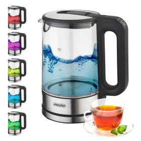 Електрочайники Электрочайники ^/--/^ Електрочайник Mesko MS 1301 Black - 1,7 л, 2200 Вт, терморегулятор, LED-підсвічування, функція підтримки температури ^_^^^ Электрочайник Mesko MS 1301 Black - 1,7 л, 2200 Вт, терморегулятор, LED-подсветка, функция поддержания температуры - фото фото фото
