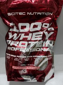 Інше Другое ^/--/^ Протеин Scitec Nutrition 100 Whey Protein Professional 1000 g (Клубника) - фото фото фото