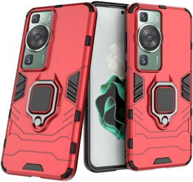Чохли, бампера Чехлы, бампера ^/--/^ Чохол Fiji Ring для Huawei P /--/ 60 / P /--/ 60 Pro броньований бампер з кільцем підставкою червоний ^_^^^ Чехол Fiji Ring для Huawei P /--/ 60 / P /--/ 60 Pro бронированный бампер с кольцом подставкой красный - фото фото фото