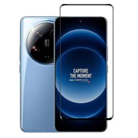 Чохли, бампера Чехлы, бампера ^/--/^ Захисне скло LUX EDGE для Xiaomi 14 Ultra повна проклейка із закругленими краями чорний ^_^^^ Защитное стекло LUX EDGE для Xiaomi 14 Ultra полная проклейка с закругленными краями черный - фото фото фото