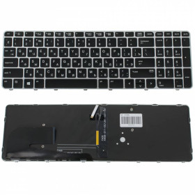Клавіатури Клавиатуры ^/--/^ Клавиатура для ноутбука HP (EliteBook: 850 G /--/ 4) rus, black, подсветка клавиш, без джойстика, silver f ^_^^^ Клавіатура для ноутбука HP (EliteBook: 850 G /--/ 4) rus, black, підсвічування клавіш, без джойстика, silver f - фото фото фото