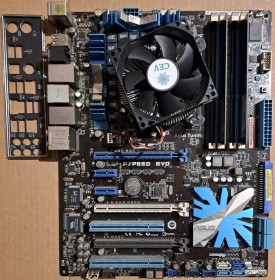 Материнські плати Материнские платы ^/--/^ комплект;  Asus P /--/ 7 /--/ P /--/ 55 /--/ D EVO + i /--/ 5-760 + 4 /--/ гб ДДР /--/ 3 + кулер      ( 1156  Socket )  робочий - опис ^_^^^ комплект; Asus P /--/ 7 /--/ P /--/ 55 /--/ D EVO + i /--/ 5-760 + 4 /--/ гб ДДР /--/ 3 + кулер (1156 Socket) рабочий - описание - фото фото фото